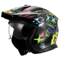 LS2 OF606 DRIFTER RAYZ BLACK BLUE-06 XL
