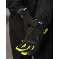 LS2 JET 2 MAN GLOVES BLACK H-V YELLOW M