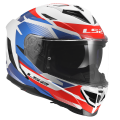 LS2 FF818 STORM III KOMAI WHITE BLUE RED M