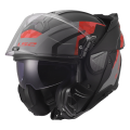 LS2 FF910 ADVANT II GLIDE BLACK GREY RED XL
