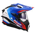 LS2 MX701 EXPLORER HEXA WHITE BLUE RED-06 XL