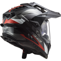 LS2 MX701 EXPLORER C FRONTIER G.TITANIUM RED XL