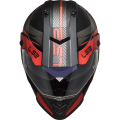 LS2 MX436 Pioneer EVO ADVENTURER Matt Black Red XS