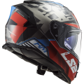 LS2 FF800 STORM SPRINTER BLACK RED TITANIUM L