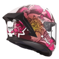LS2 FF820 RAPID III POPPIES II WHITE PINK M