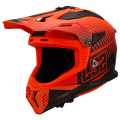 LS2 MX708 FAST II DUCK M.H-V ORANGE RED-06 L