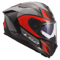 LS2 FF817 CHALLENGER II VIPER GREY RED XL