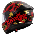 LS2 FF808 STREAM II DRAKO BLACK RED-06 XXS