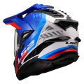 LS2 MX701 EXPLORER HEXA WHITE BLUE RED-06 XL