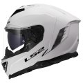 LS2 FF818 STORM III SOLID GLOSS WHITE L