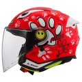 LS2 OF622 FUNNY II PAWS RED M