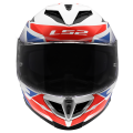 LS2 FF818 STORM III KOMAI WHITE BLUE RED M