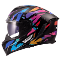 LS2 FF818 STORM III KAOS BLACK PURPLE BLUE L