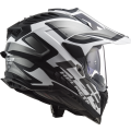 LS2 MX701 EXPLORER ALTER MATT BLACK WHITE