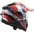 LS2 MX701 EXPLORER ATLANTIS G.WHITE RED BLUE