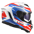 LS2 FF818 STORM III KOMAI WHITE BLUE RED M