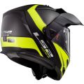 LS2 FF324 METRO EVO RAPID Matt Black Gloss Yellow, FOG FIGHTER (PINLOCK) XS