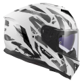LS2 FF818 STORM III KAOS WHITE GREY M