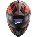 LS2 MX701 EXPLORER ALTER MATT BLACK FL.ORANGE XS