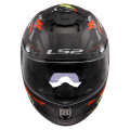 LS2 FF808 STREAM II ANGRY MONKEY M.BLACK RED-06 XXL