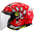 LS2 OF622 FUNNY II PAWS RED M