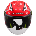LS2 OF622 FUNNY II PAWS RED M