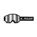 LS2 CHARGER GOGGLE BLACK WITH SILVER VISOR