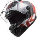 LS2 FF805 THUNDER C RACING1 GL.RED WHITE