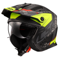 LS2 OF606 DRIFTER DEVOR M.BLACK H-V YELLOW-06 M