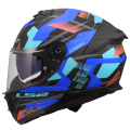 LS2 FF808 STREAM II MIKA BLACK BLUE-06 XL