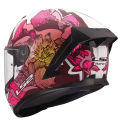 LS2 FF820 RAPID III POPPIES II WHITE PINK M