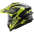 LS2 MX701 EXPLORER ALTER MATT BLACK H-V YELLOW XL