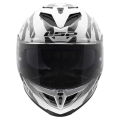 LS2 FF818 STORM III KAOS WHITE GREY M