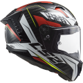LS2 FF805 THUNDER C CHASE GLOSS WHITE RED