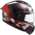 LS2 FF805 THUNDER C RACING1 GL.RED WHITE