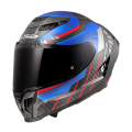 LS2 FF807 DRAGON TRAX BLUE RED XXS