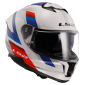 LS2 FF808 STREAM II VINTAGE WHITE BLUE RED-06 3XL