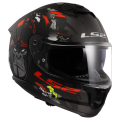 LS2 FF808 STREAM II ANGRY MONKEY M.BLACK RED-06