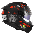 LS2 FF808 STREAM II ANGRY MONKEY M.BLACK RED-06