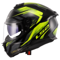 LS2 FF808 STREAM II FURY BLACK H-V YELLOW-06 XXS
