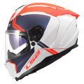 LS2 FF817 CHALLENGER II TITAN WHITE BLUE RED
