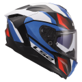 LS2 FF817 CHALLENGER II VIPER WHITE BLUE RED