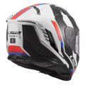 LS2 FF818 STORM III SPORTY WHITE BLUE RED L
