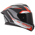 LS2 FF820 RAPID III HYPER BLACK RED