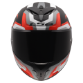 LS2 FF820 RAPID III HYPER BLACK RED