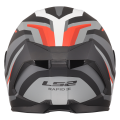 LS2 FF820 RAPID III HYPER BLACK RED