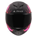 LS2 FF820 RAPID III POPPIES II BLACK PINK