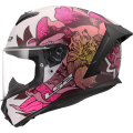LS2 FF820 RAPID III POPPIES II WHITE PINK