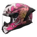 LS2 FF820 RAPID III POPPIES II WHITE PINK