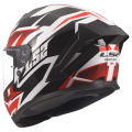 LS2 FF820 RAPID III XTREM WHITE BLACK RED